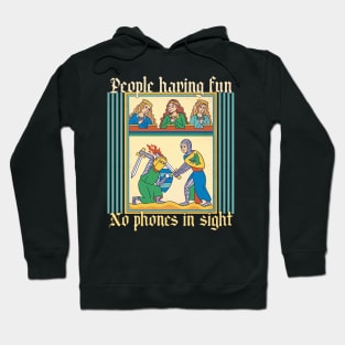 Funny Medieval History Buff Funny Pun Historian Teacher Hoodie